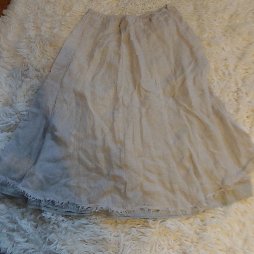Eileen Fisher linen cotton skirt
